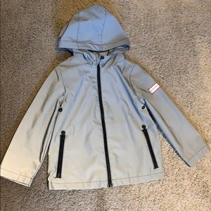 Hunter toddler reflective silver/grey raincoat